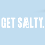 Solid Get Salty 8" Decal - Wholesale - White