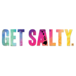 Patterned Get Salty 8" Decal - Wholesale - Watercolor